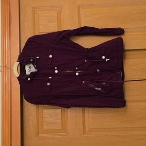 Hooded lightweight utility jacket